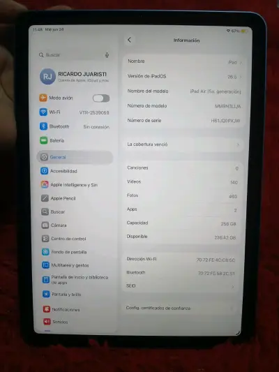 iPad Air 5ª generación 256GB en buen estado - miniatura 1