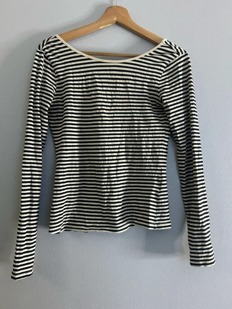 Polera de rayas manga larga HyM
