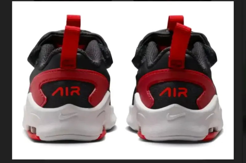Zapatillas deportivas negras y rojas para niños - 3