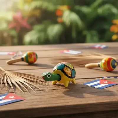 Figura decorativa de tortuga cubanapintada a mano - miniatura 3