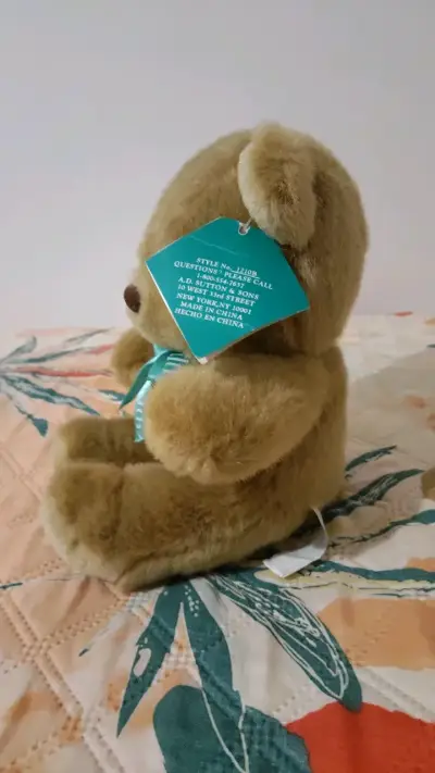 Osito de peluche marrón con lazo - miniatura 3