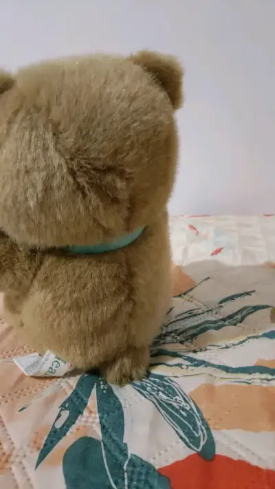 Osito de peluche marrón con lazo - miniatura 4