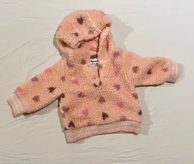 Polerón peludo con capucha para bebé 9-12 meses - miniatura 1