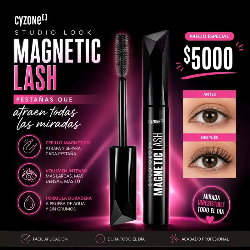 Máscara de pestañas Cyzone Studio Look Magnetic Lash