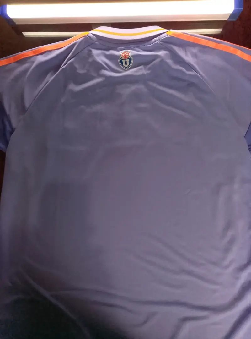 Camiseta deportiva azul con logo - 1