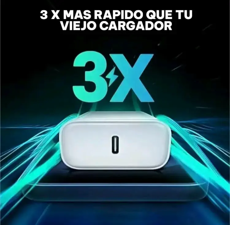 Cargador rápido 35W USB-C para iPhone 15/16 - 3