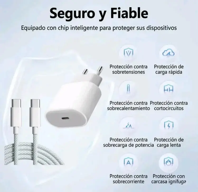 Cargador rápido 35W USB-C para iPhone 15/16 - 4