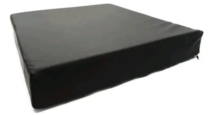 Cojín de asiento negro para silla de ruedas - 2
