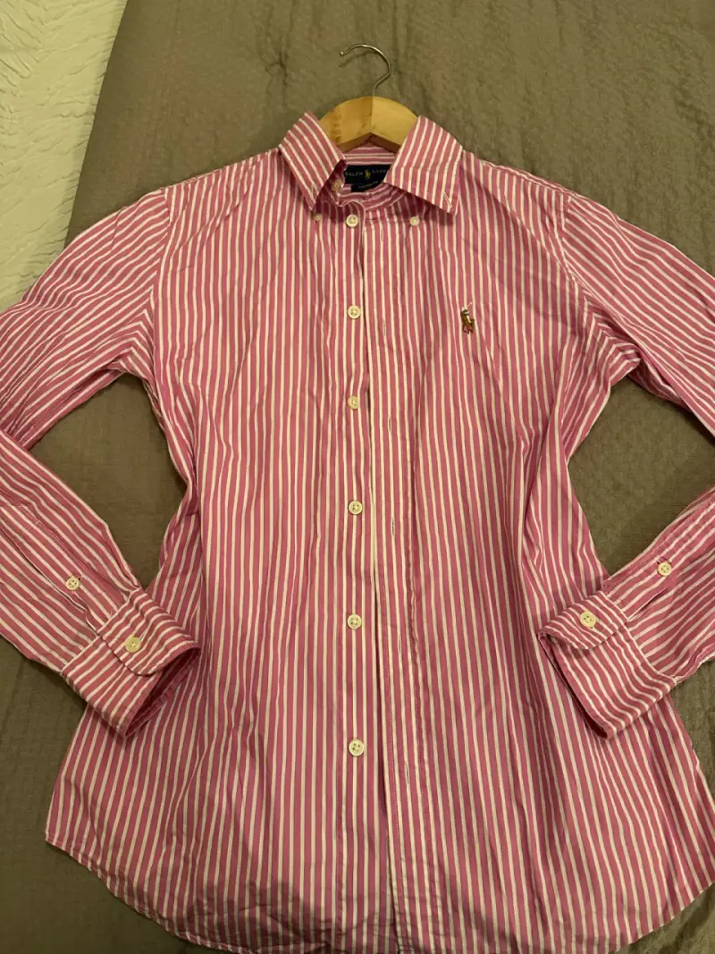Camisa a rayas Ralph Lauren rosa - 3