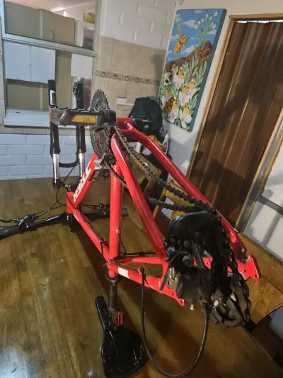 Bicicleta Trek roja de montaña - miniatura 5