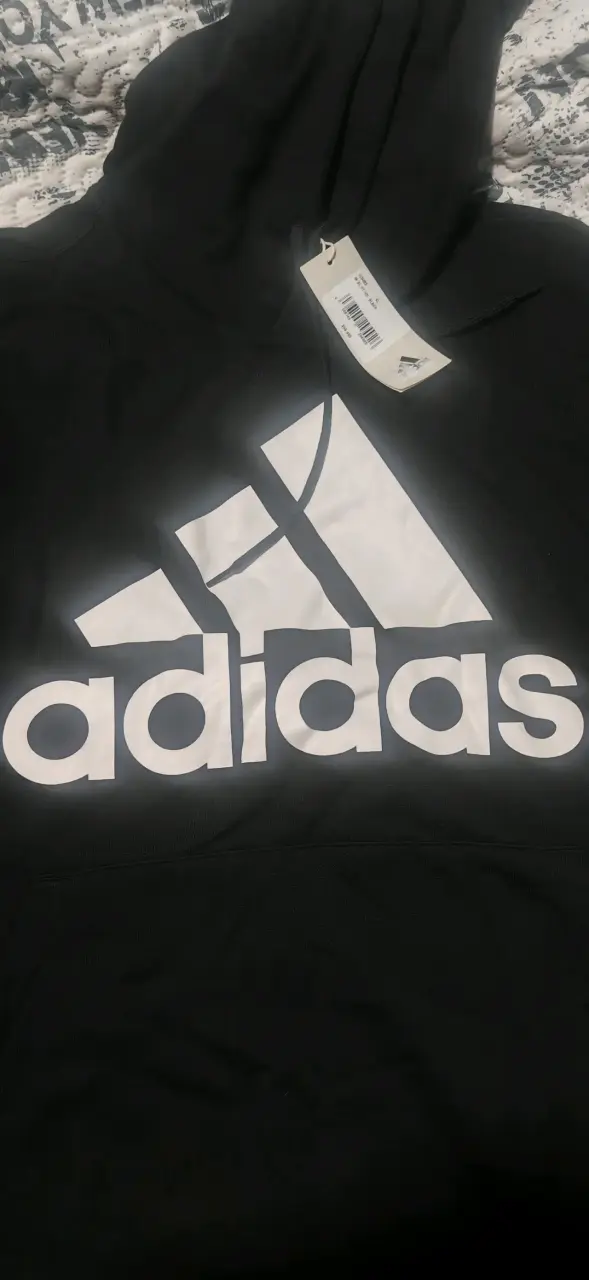 Polerón Adidas negro con capucha - 4