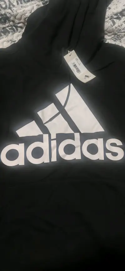 Polerón Adidas negro con capucha - miniatura 4