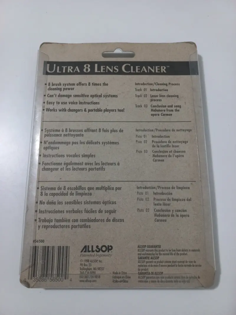 Limpiador de lentes Ultra 8 para CD y DVD - 3