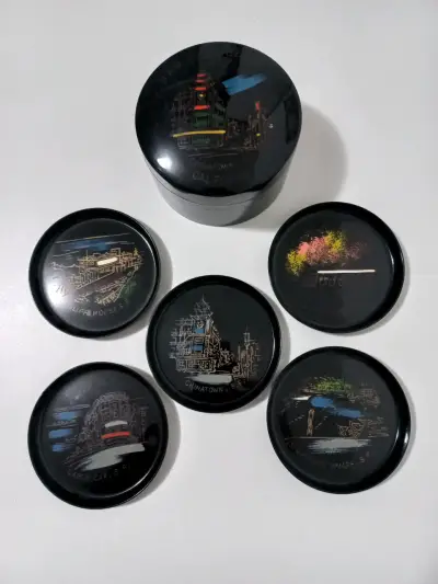 Set de posavasos decorativos de San Francisco - miniatura 1