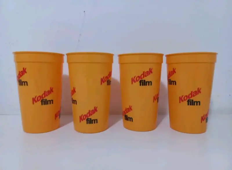 Set de 4 vasos Kodak Film vintage