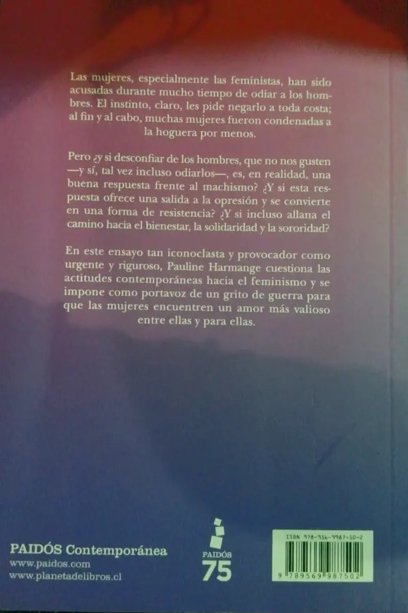 Libro 'Hombres, los odio' de Pauline Harmange - 2