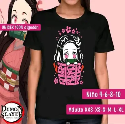 Polera anime para niños y adultos con diseño unico - miniatura 2