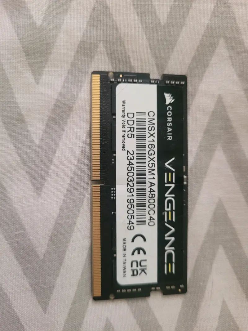 CORSAIR VENGEANCE RAM DDR5 16GB 4800 MHZ SO-DIMM - 2