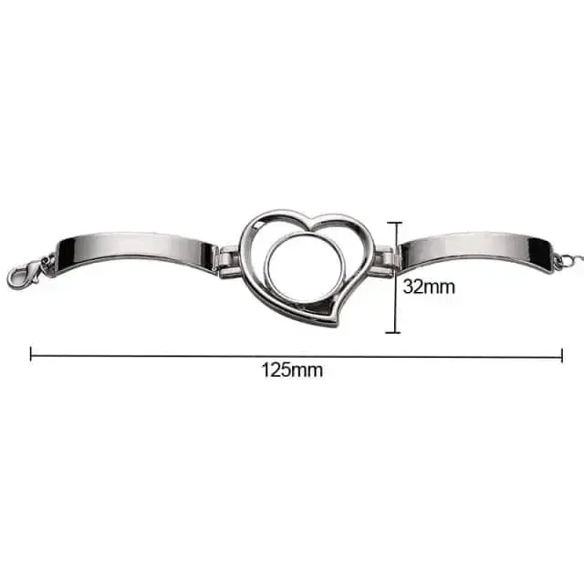 Brazalete de acero con foto personalizada - 2