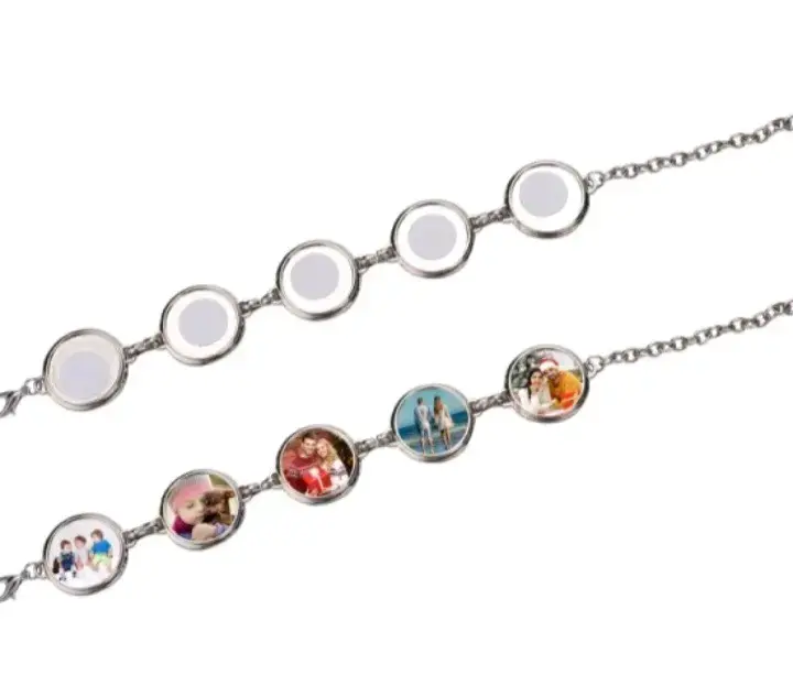 Brazalete de acero con foto personalizada - 4