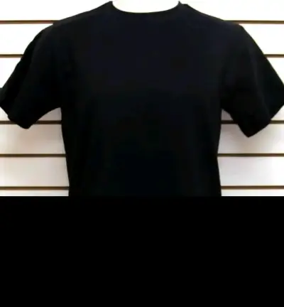 Polera negra básica unisex 4,6,8,10,12XS, S,M,L,XL - miniatura 1