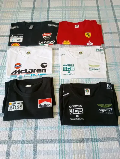 Pack de poleras deportivas de automovilismo F1 - miniatura 1