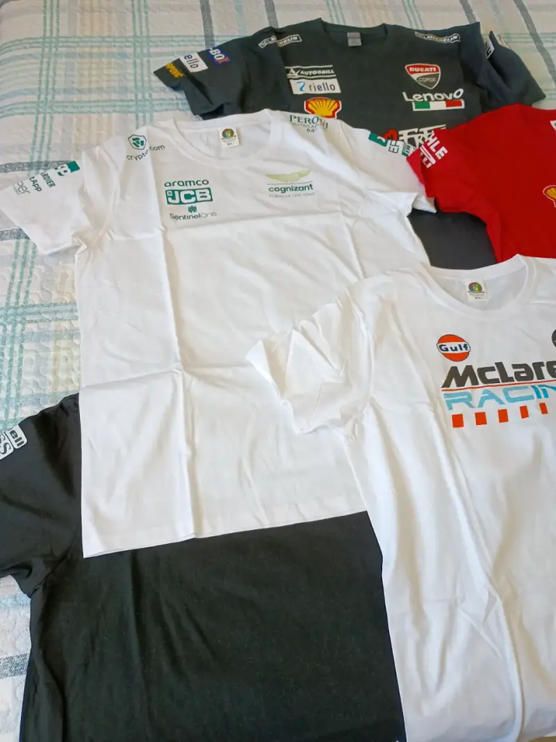 Pack de poleras deportivas de automovilismo F1 - 3
