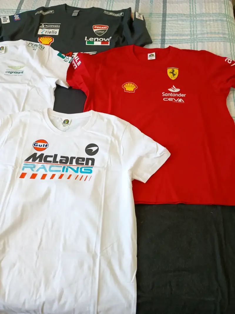 Pack de poleras deportivas de automovilismo F1 - 5