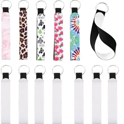 Lote de llaveros lanyard  blancos pqt de 10 uni. - miniatura 3