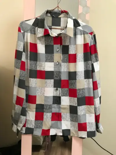 Blusa cuadros talla M - miniatura 1