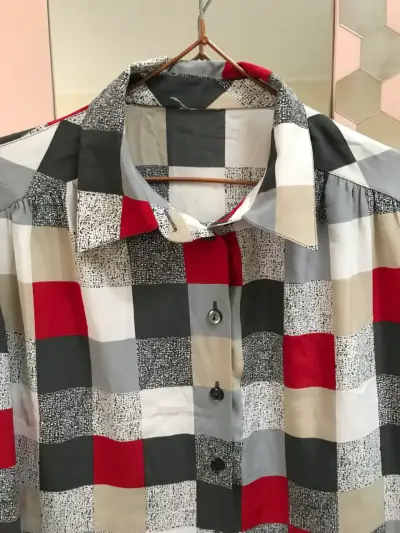 Blusa cuadros talla M - miniatura 2