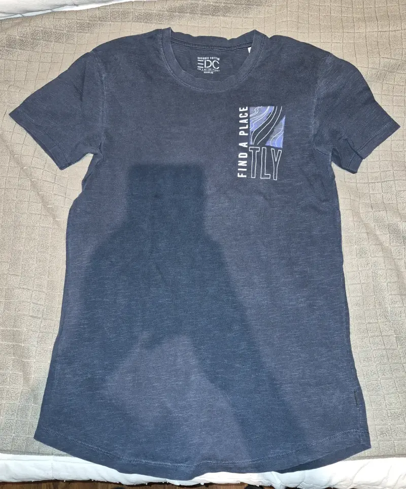 Polera azul Esprit con diseño gráfico - 2