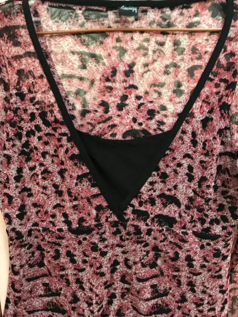 Blusa animal print transparente mujer - 2