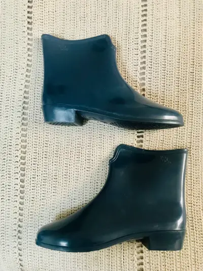 Botines de goma azul para lluvia - miniatura 1