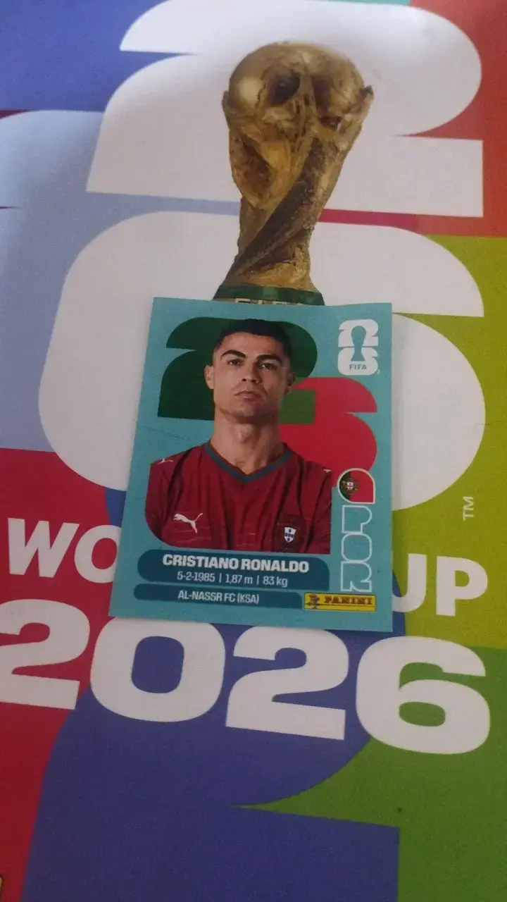 Lámina Panini Cristiano Ronaldo Mundial 2026