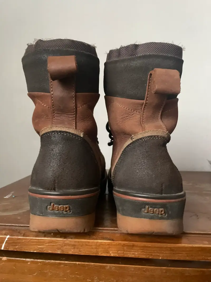 Botas de cuero marrón para hombre - 2