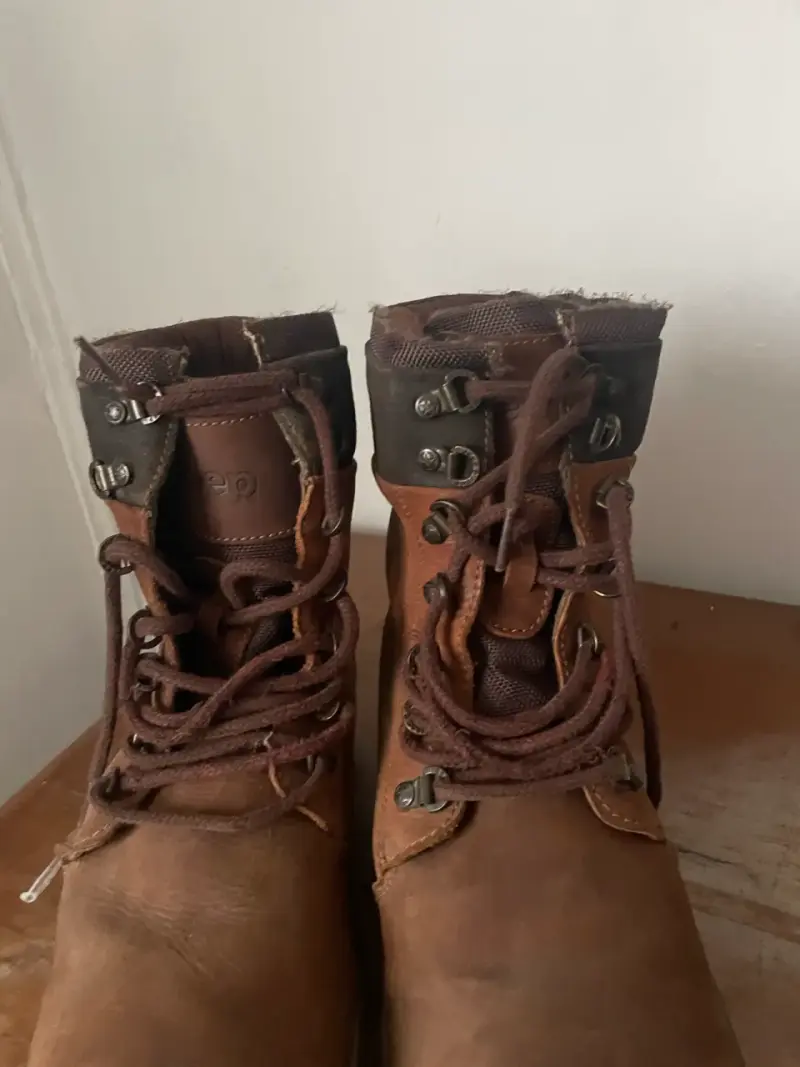 Botas de cuero marrón para hombre - 3