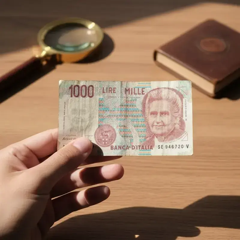 Billete antiguo de 1000 liras italianas Año 1990 - 1