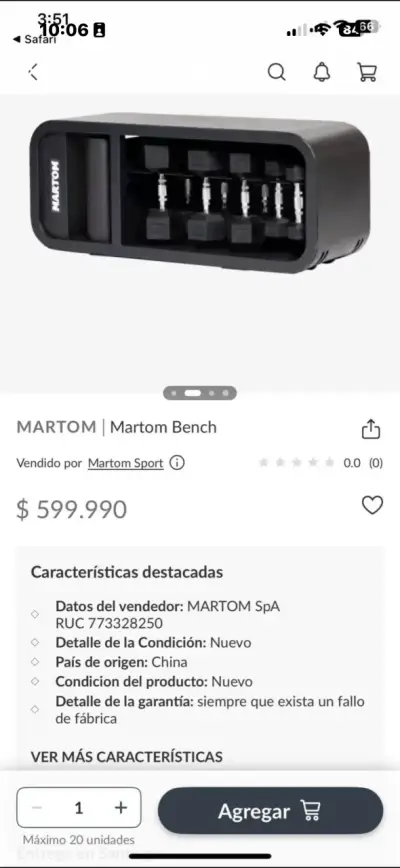Set de mancuernas hexagonales con soporte - miniatura 4