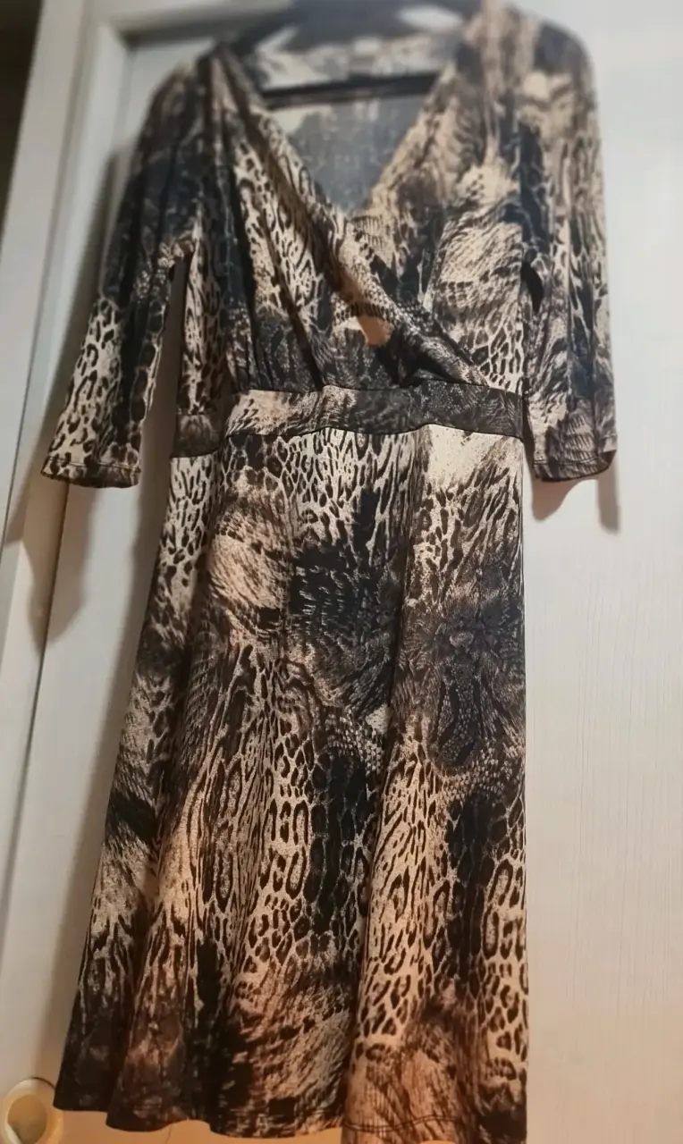 Vestido estampado animal print