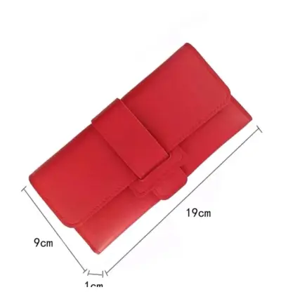 Cartera de mano roja elegante - miniatura 1