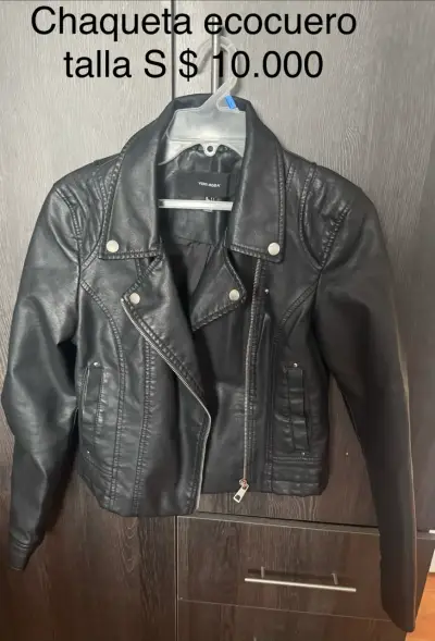 Chaqueta de ecocuero negra Vero Moda - miniatura 1