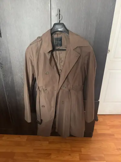 Abrigo trench marrón Zibel para mujer - miniatura 1