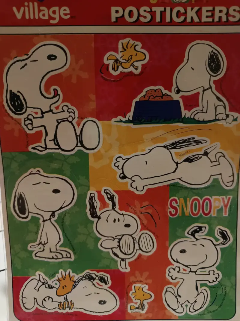 Set de stickers village Snoopy, Barbie y Garfield - 3