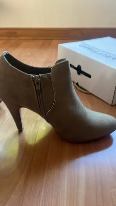 Botines de tacón alto color beige/ 40/ MARITTIMO - miniatura 1