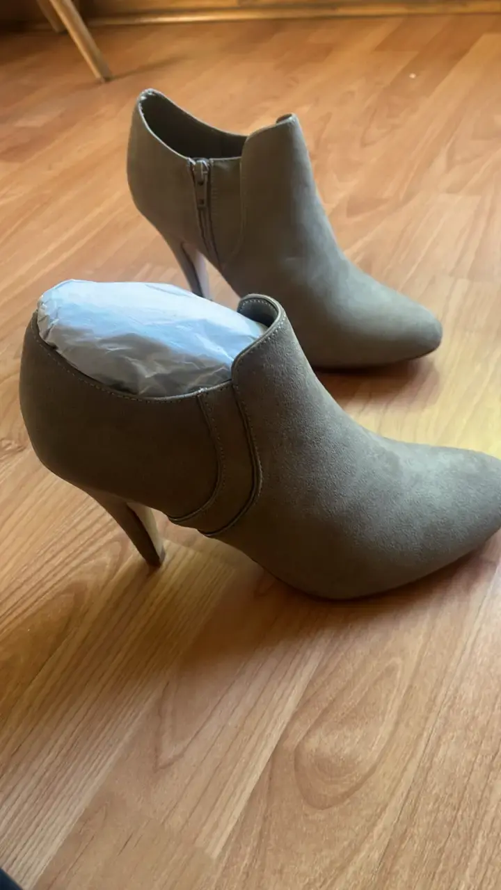 Botines de tacón alto color beige/ 40/ MARITTIMO - 4