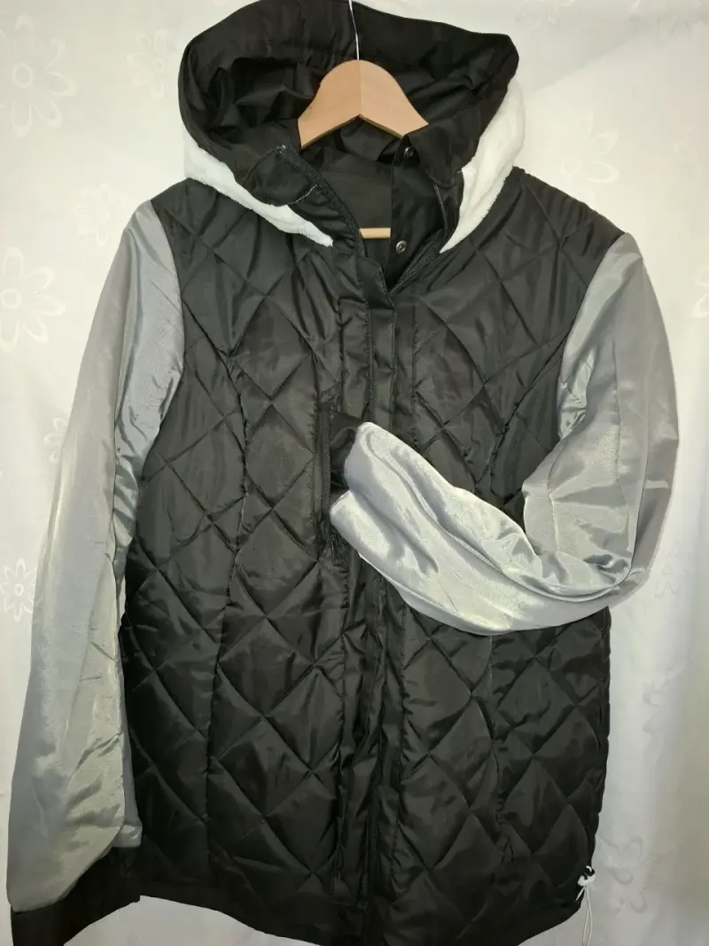 Chaqueta Decathlon Quechua negra con forro polar - 3
