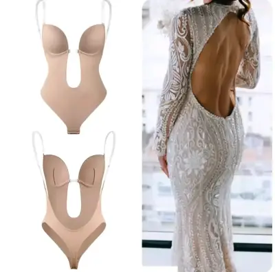 Faja Body moldeador sin espalda color nude - miniatura 1