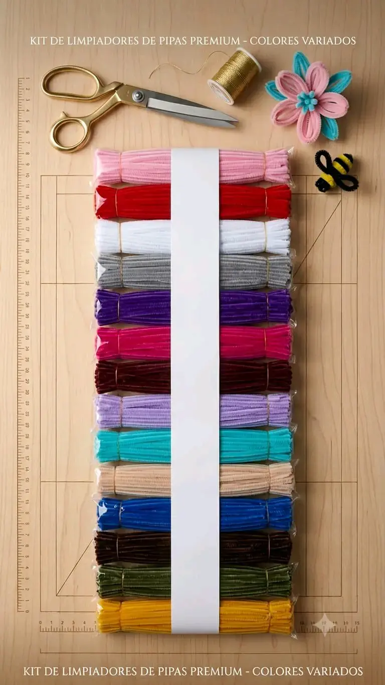 Set de limpiapipas de colores variados - 3