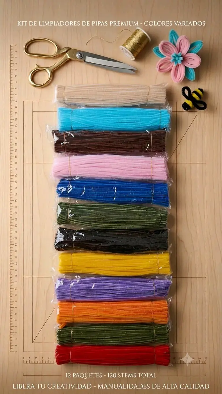 Set de limpiapipas de colores variados - 4
